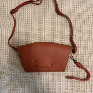 Anthropologie Mauve Crossbody/ Wristlet Bag NWT